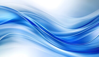 Fototapeta premium Abstract design with flowing blue lines.