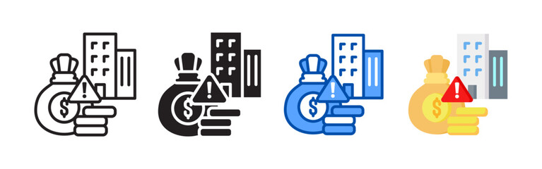 Corporate icon set bundle. Multi style icon collection perfect for websites, apps, and presentations. Simple vector icon collection