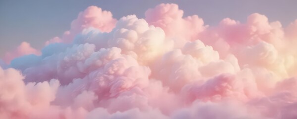 Blurred pastel pink to yellow to blue ombre  Fuzzy, cloud-like texture , ombre, smooth, sunrise