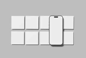 Media Sosial Post Blank Mockup