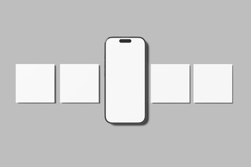 Media Sosial Post Blank Mockup © samsul