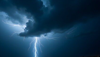 lightning in the sky