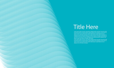 Modern Abstract Blue Background with Wavy Layer Design and Text Space