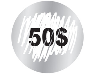  lottery scratch on golden silver shiny badges vector design template.
