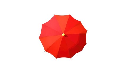 Colorful Beach Umbrella Illustration