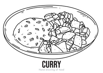vector illustration of an Curry.