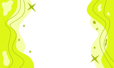 green background with leaves