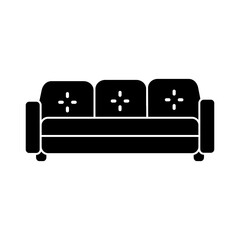 Sofa Icon Glyph