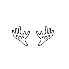 animal horn line art