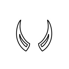 Obraz premium animal horn line art