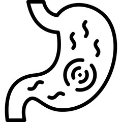 bleeding icon illustration design with outline