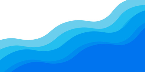 Sea waves layered vector background illustration and sea beach vector illustration. Eps 10
