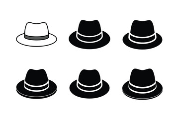 classic homburg hat front view elegant design