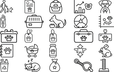 Pet Life Icon Set