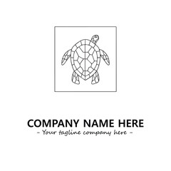 Turtle logo design vector illustration