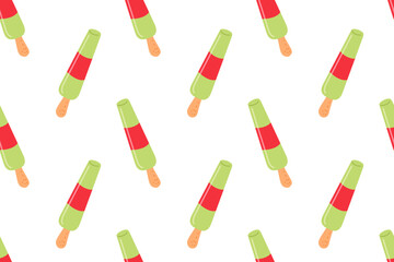 Colorful frozen treats create a refreshing pattern for summer enjoyment