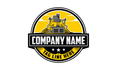 riding trowel machine, concret logo vector