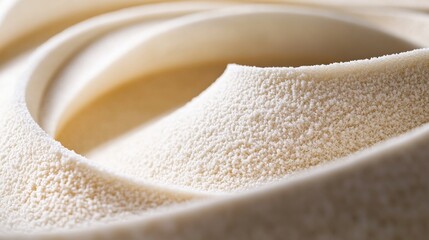 Soft Creamy Texture of Whipped Frosting Close Up Image