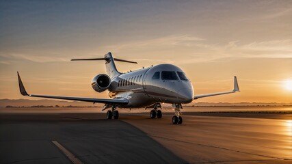Executive Jet Ready for Takeoff