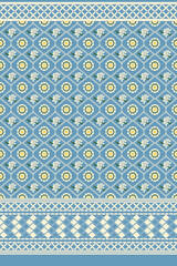 Pixel Pattern, Seamless, Abstract Floral Pattern, Printable, Commercial Use. Oriental Flora Damask embroidery for Wallpaper, Fabric, Clothing. Instant Download.