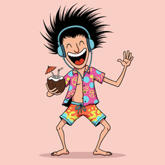 Dancing at a vibrant street festival abroad.