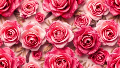 Naklejka premium Blurry velvet rose pattern, faded floral flourish, seamless repeat , vector, elegant