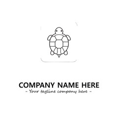 Obraz premium Turtle logo design vector illustration