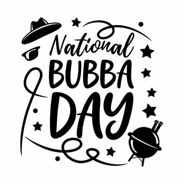 NATIONAL BUBBA DAY vector illustration