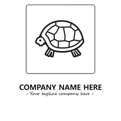 Turtle logo design vector illustration