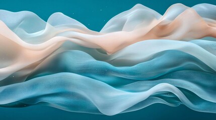 Obraz premium Abstract Flowing Fabric