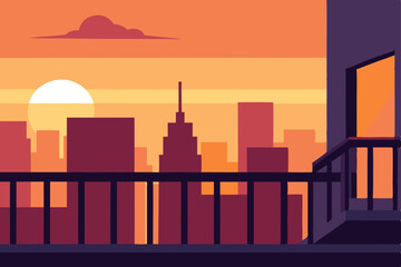 city skyline at night