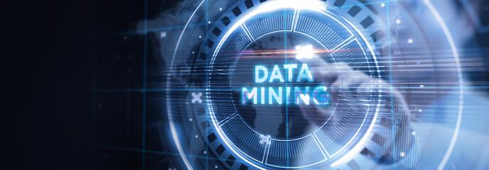 Data mining concept. Business, modern technology, internet and networking concept.