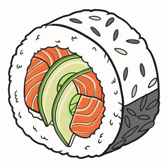 food roll vector image