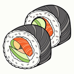 food roll vector image