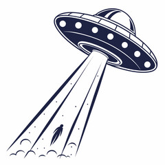 alien space icon vector image