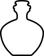 Potion icon in line. isolated on transparent background