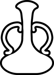 Potion icon in line. isolated on transparent background