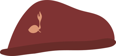 Brown Scout with Emblem Illustration