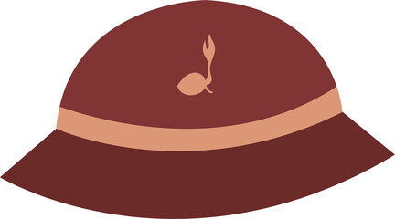 Illustration of a Scout Hat with Emblem