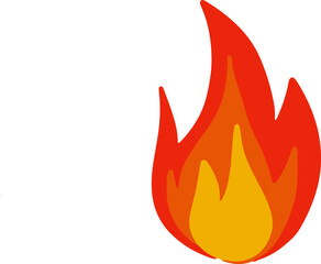 Flames have many colors in the fire.4