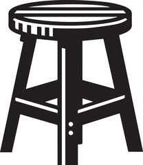 Modern Stool Design Vector