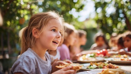 Children eating outdoors (1)