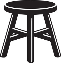 Modern Stool Design Vector