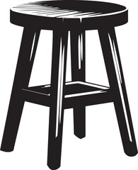 Modern Stool Design Vector