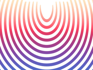 カラフルなグラデーションアーチの重なり - 近未来的な幾何学模様背景