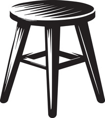Modern Stool Design Vector