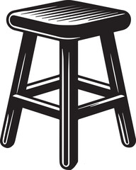 Modern Stool Design Vector