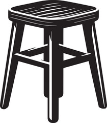 Modern Stool Design Vector
