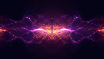 Abstract design with swirling lines of vibrant color.