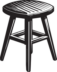 Modern Stool Design Vector